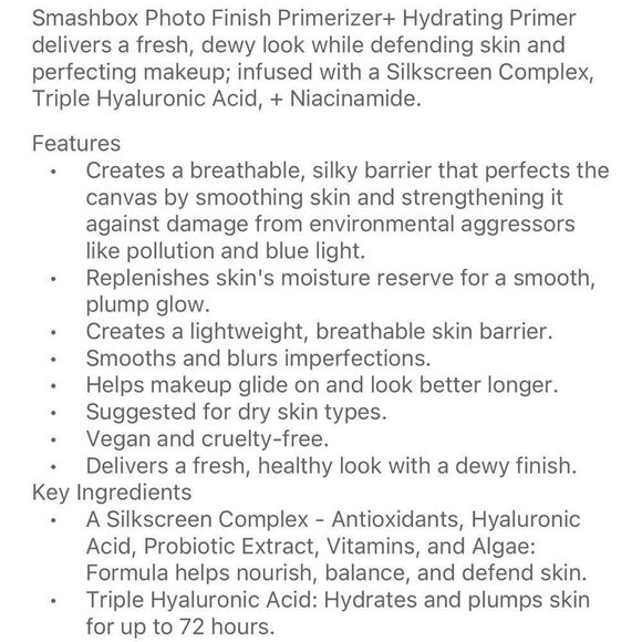 $7❤️‍🔥 SMASHBOX Photo Finish Primerizer Hydrating Primer 2PACK 🪞 NEW Dewy - Picture 5 of 5